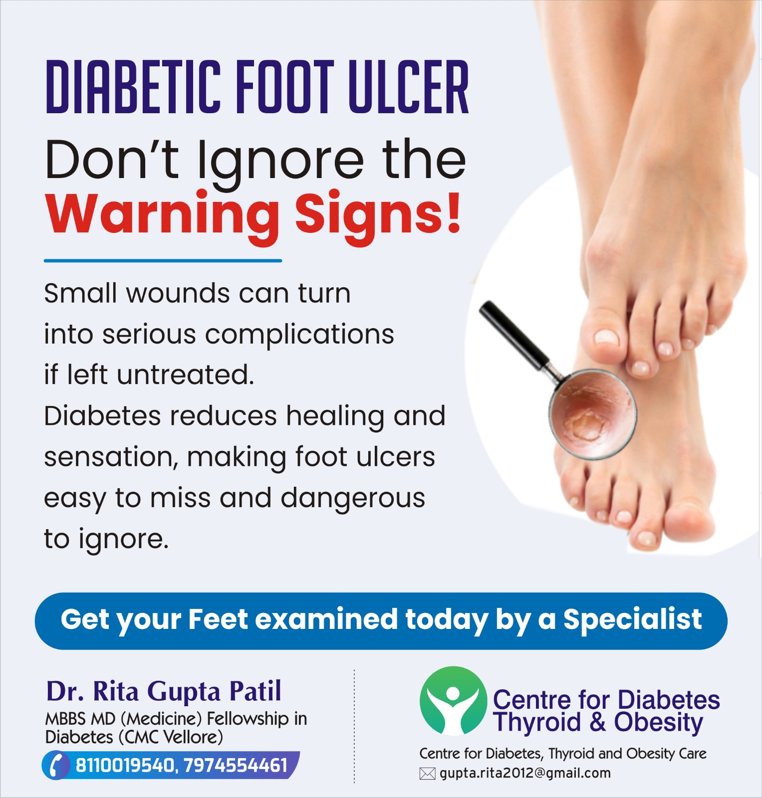Doctor for Diabetic Foot Ulcer Treatment in Indore 