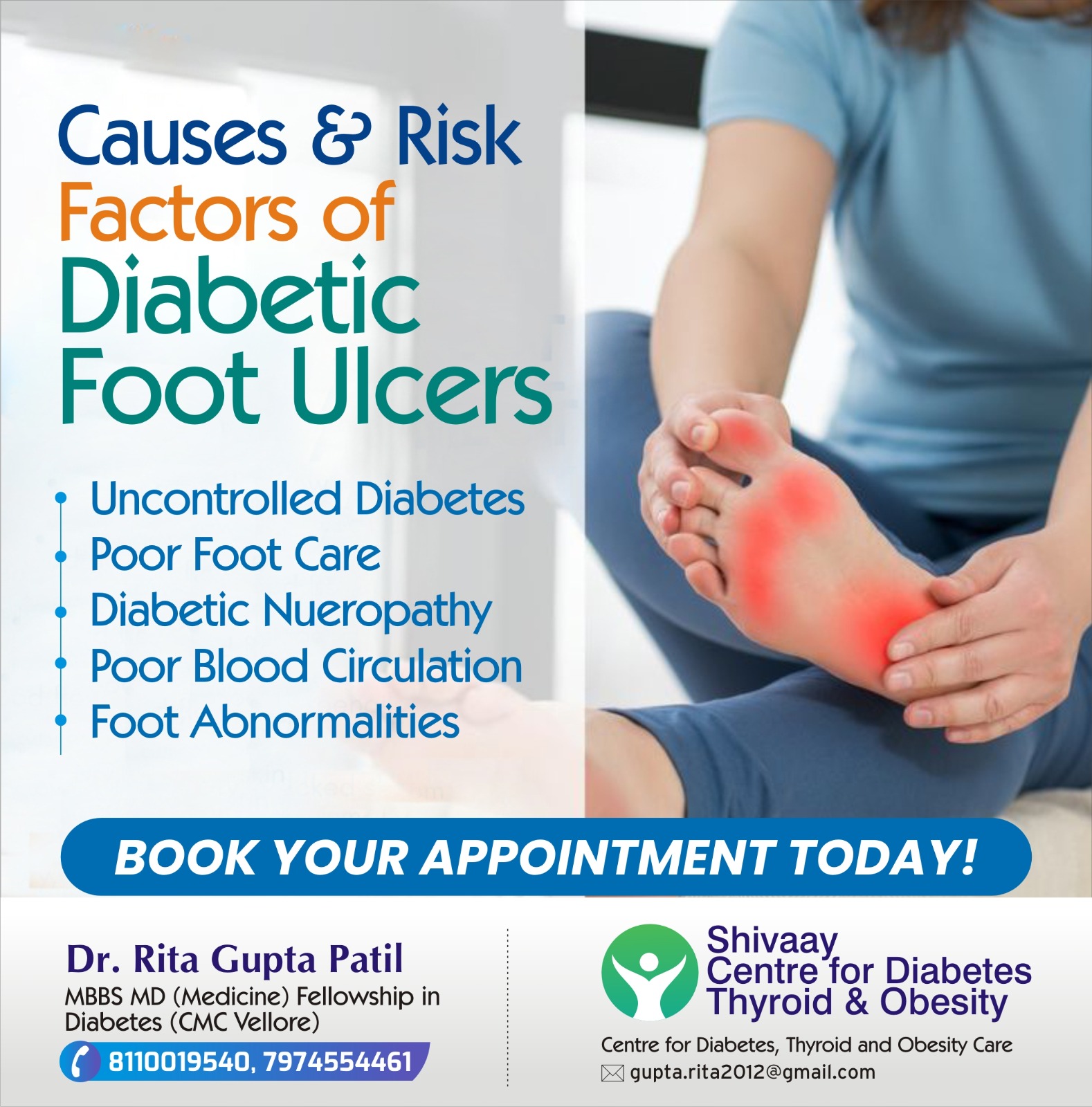 Best Diabetologist For Foot Diabetic Ulcer Treatment In Indore