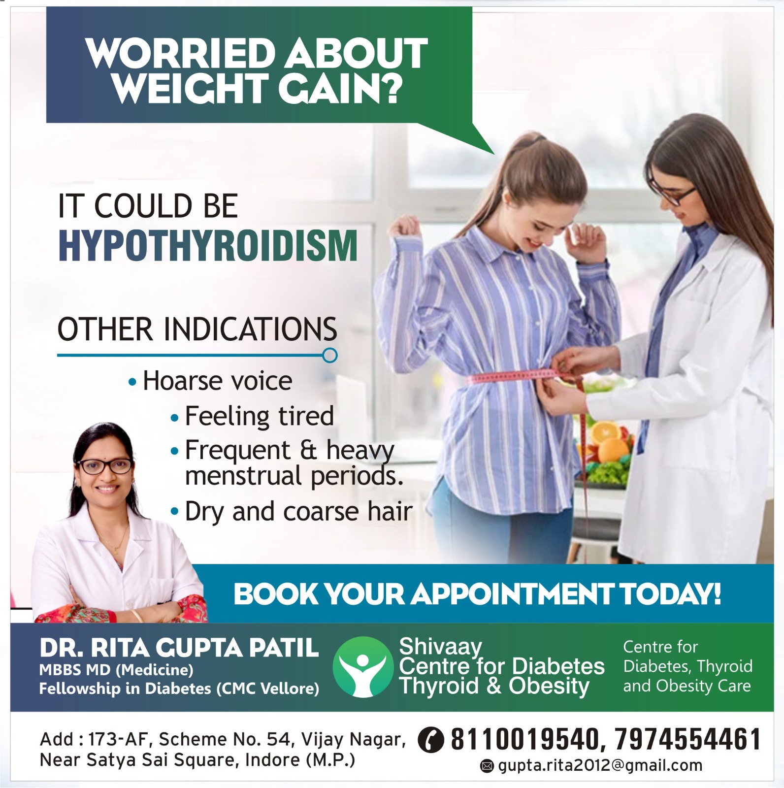 Female Doctor For Thyroid Treatment in Indore